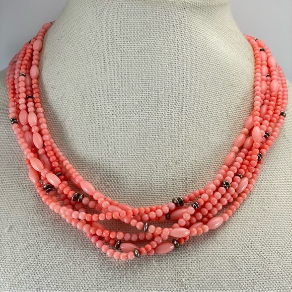 925 Sterling Silver Carnelian Agate Multi Layer Necklace Statement Boho Classic